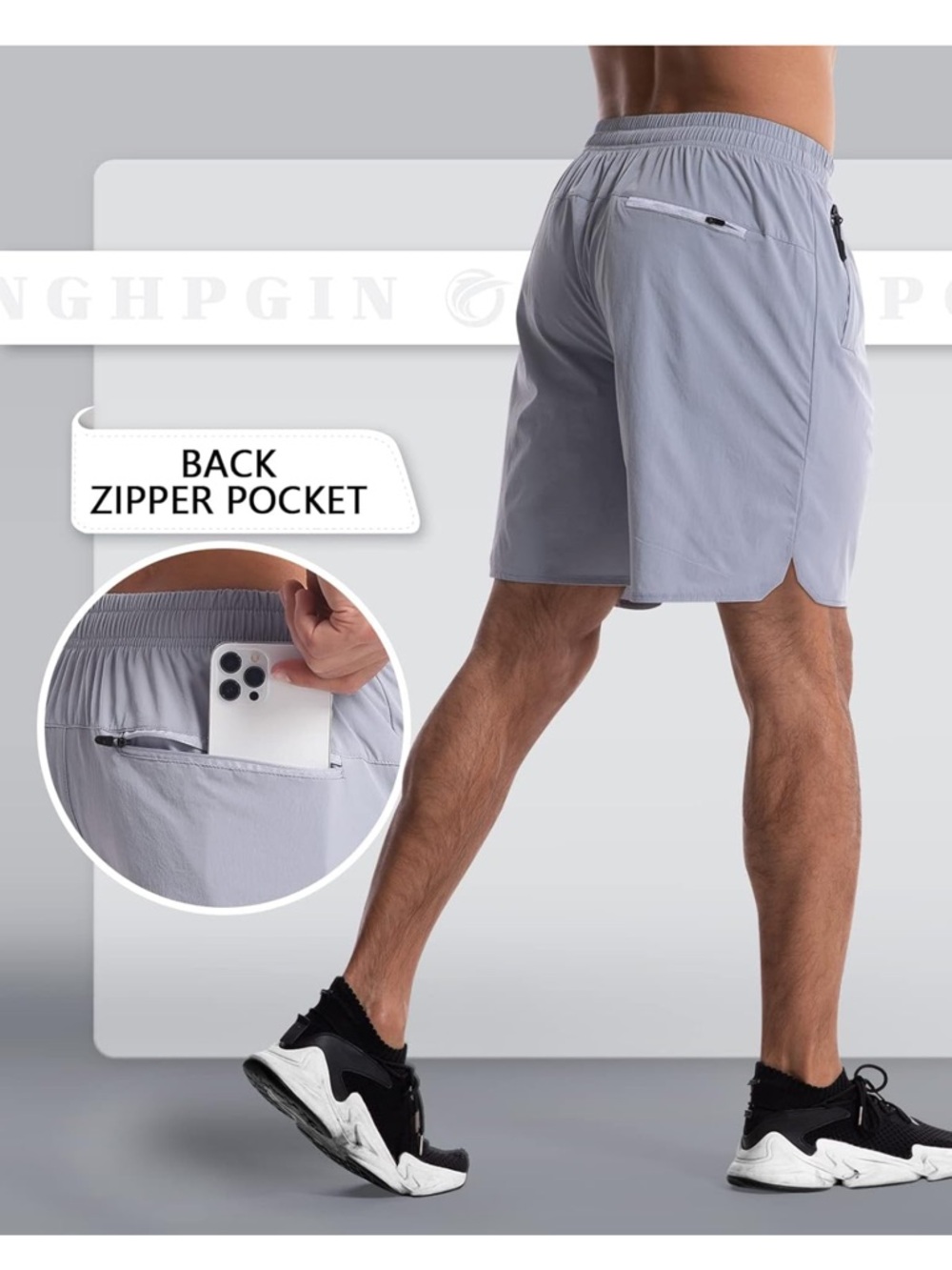 Men's workout athletic 7" shorts